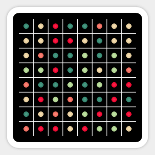 Dotted grid Sticker